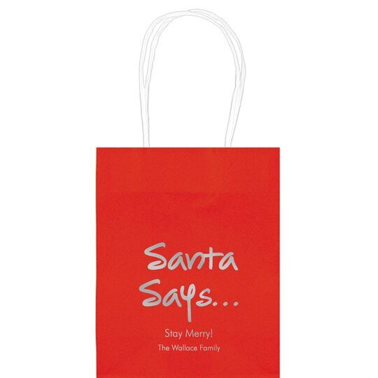Studio Santa Says Mini Twisted Handled Bags